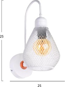 ΑΠΛΙΚΑ ΤΟΙΧΟΥ ΛΕΥΚΟ HM7639.03 25x25x25 εκ.