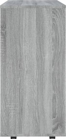 vidaXL Ντουλάπι Με Ροδάκια Γκρι Sonoma 60 x 35 x 75 εκ. Επεξεργ. Ξύλο