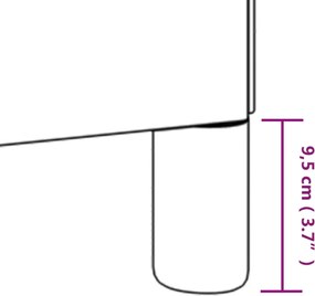 vidaXL Σκελετός Κρεβατιού Χωρίς Στρώμα Μπλε 140x200 εκ.Υφασμάτινο