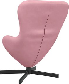 vidaXL Κάθισμα-αυγό Ροζ 63 x 73 x 90 εκ Βελούδο