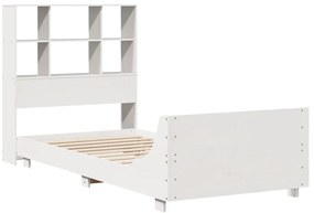 vidaXL Σκελετός Κρεβ. Χωρίς Στρώμα Λευκό 90x200 εκ Μασίφ Πεύκο