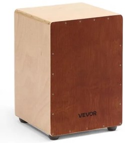 VEVOR Cajon Box Drum Wooden Birchwood Percussion Instrument with Snare Wires