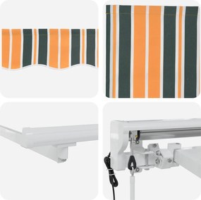 vidaXL Ηλεκτρικό Αναδιπλούμενο Σκίαστρο 4,5 x 3,5 μ