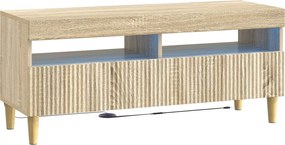 vidaXL 5 Τεμάχια LED Τηλεοπτικού Ντουλαπιού Sonoma Δρυς