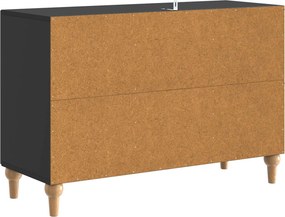 vidaXL Ντουλάπι TV Μαύρο 89 x 34,5 x 60 εκ. Επεξεργασμένο Ξύλο