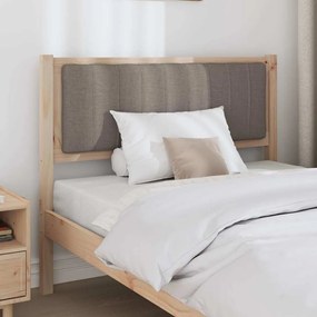 vidaXL Ταπετσαρισμένο κεφαλάρι Καφέ 100 cm Στερεά ξυλεία πεύκου