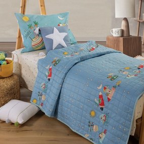 Κουβερλί Παιδικό Space Paradise Blue Nef-Nef Single 180x220cm Microfiber-Polyester