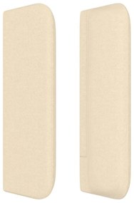 vidaXL Κεφαλάρι με Πτερύγια Κρεμ 203x16x78/88 εκ. Υφασμάτινο