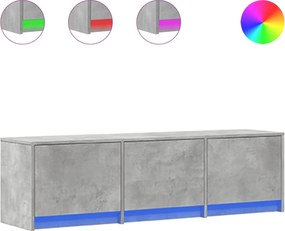 vidaXL Ντουλάπι TV Σκυρόδεμα 140 x 34 x 40 εκ Επεξεργασμένο ξύλο