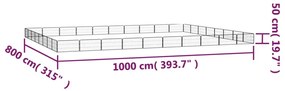 ΠΑΡΚΟΚΡΕΒΑΤΟ ΣΚΥΛΟΥ 36 ΠΑΝΕΛ ΜΑΥΡΟ 100X50ΕΚ ΑΤΣΑΛΙ ΒΑΦΗ ΠΟΥΔΡΑΣ 3115974