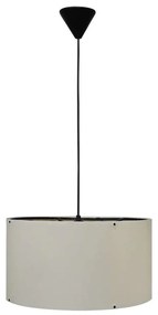 Φωτιστικό Οροφής 14-0310 Hk-40 1/E27 Φ37x95cm Αμπαζούρ Cream Heronia Plastic