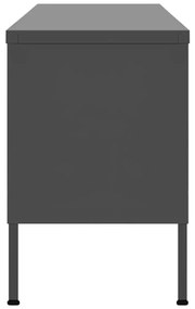 Έπιπλο Τηλεόρασης Ανθρακί 105x35x50 εκ. από Ατσάλι - Ανθρακί