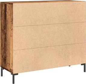 vidaXL Ντουλάπι Παλαιό Ξύλο 90 x 34 x 80 εκ. από Επεξεργασμένο Ξύλο