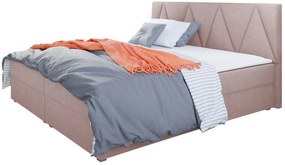 Επενδυμένο κρεβάτι Fado III με στρώμα και ανώστρωμα-140 x 200-Sapio milo