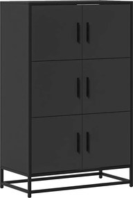 vidaXL Ντουλάπι Μαύρο από 68x35x106,5 cm Επεξεργασμένο Ξύλο μέταλλο