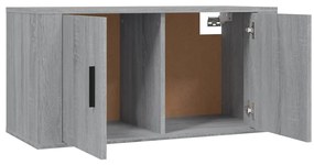 vidaXL Έπιπλα Τηλεόρασης Επιτοίχια 3 τεμ. Γκρι Sonoma 80x34,5x40 εκ.