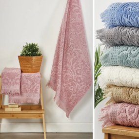 Πετσέτες Μπάνιου (Σετ 3τμχ) Whitegg Ήρα 500gsm Γκρι