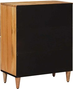 vidaXL Πλαϊνό γραφείο Φυσικό 60 x 33 x 75 cm Στερεό ξύλο μάνγκο