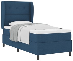 vidaXL Στρώμα Κρεβατιού τσέπης μπλε 100x200 cm Ύφασμα