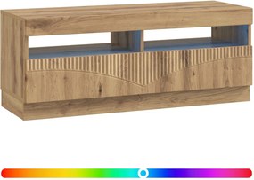 vidaXL Ντουλάπα LED Τηλεόρασης Artisan Δρυς Επεξεργασμένο Ξύλο
