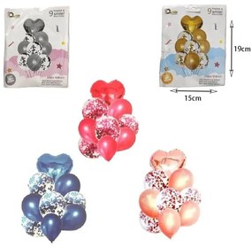 Double happiness μπαλόνια 9τμχ - Inspire a smile balloons 9pcs