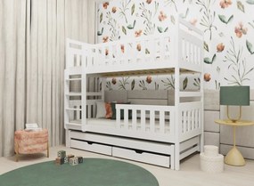 KLARA 90x200 white bunk bed Lano Furniture