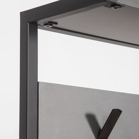 Έπιπλο Εισόδου Ανθρακί / Μαύρο NOMAD 78x30x182