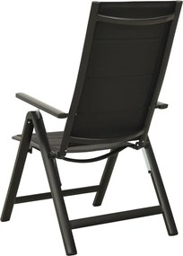 vidaXL Σετ Επίπλων Mπιστρό 5 Τεμαχίων Μαύρο / Ανθρακί