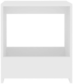 Τραπέζι Βοηθητικό Λευκό 50 x 26 x 50 εκ. Μοριοσανίδα - Λευκό
