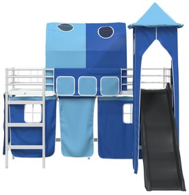 vidaXL Λευκό και Μπλε 74,5 x 190 εκ.