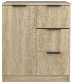 vidaXL Ντουλάπια 2 τεμ. Sonoma Δρυς 60x30x70 εκ. Επεξεργασμένο Ξύλο