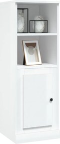 vidaXL Ντουλάπι Γυαλιστερό λευκό 36x35,5x103,5 από Επεξεργασμένο Ξύλο