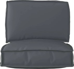 vidaXL Σετ Μαξιλαριών Πάγου 2 pcs Ανθρακί Ύφασμα Όξφορντ