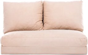 Διθέσιος Καναπές Κρεβάτι Κρέμα DIVIR 68x120x62