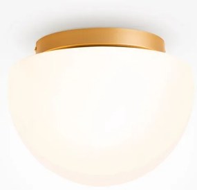 Πλαφονιέρα Φωτιστικό Οροφής 1xE27 Γυαλί Glassy Maytoni MOD270CL-01G Λευκό-Χρυσό