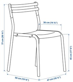 GENESÖN καρέκλα/μέταλλο 805.677.96