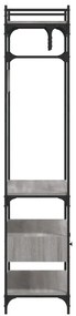 vidaXL Ντουλάπα με Συρτάρια Γκρι Sonoma 89x39x184,5 εκ Επεξεργ. Ξύλο