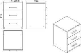 Office Furniture Set Vo14-Ba Walnut
Anthracite
