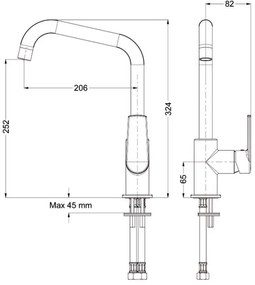 Μπαταρία κουζίνας Eurorama Klint 142515