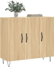 vidaXL Ντουλάπι Sonoma δρυς 90x34x80 εκ. Επεξεργασμένο Ξύλο