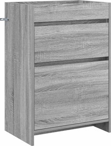 vidaXL Σετ Επίπλων Μπάνιου Γκρι Sonoma 61 x 40 x 84,5 εκ
