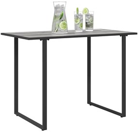 vidaXL Τραπέζι Κήπου Γκρι 100 x 55 x 70 εκ. Χάλυβας και DPC