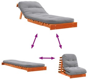 ΚΑΝΑΠΕΣ ΚΡΕΒΑΤΙ FUTON ΜΕ ΣΤΡΩΜΑ 70X206X11 ΕΚ. ΜΑΣΙΦ ΞΥΛΟ ΠΕΥΚΟΥ 846753