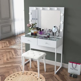 Τουαλέτα Μακιγιάζ Λευκό CAAN 90x40x141.8