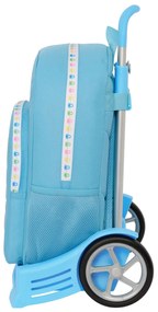 Σχολική Τσάντα με Ρόδες Benetton Spring Sky μπλε 30 x 46 x 14 cm