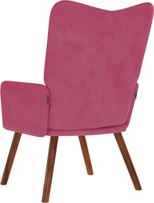 vidaXL Πολυθρόνα Relax Μπορντό Βελούδινη