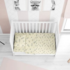 Παπλωματοθήκη Βρεφική Birds 16 Ecru DimCol 100% Cotton Flannel