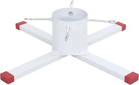 vidaXL Βάση Χριστουγεννιάτικου Δέντρου Λευκή 61x61x15,5 εκ.