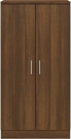 vidaXL Παπουτσοθήκη Καφέ Δρυς 55x35x108 εκ. από Τεχνητό Ξύλο