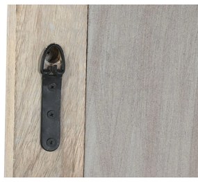 Τοίχο καθρέφτη DKD Home Decor 44 x 3 x 150 cm Κρυστάλλινο Καφέ Λευκό Ξύλο από Μάνγκο Ινδός Ξύλο MDF Μαρινάτος